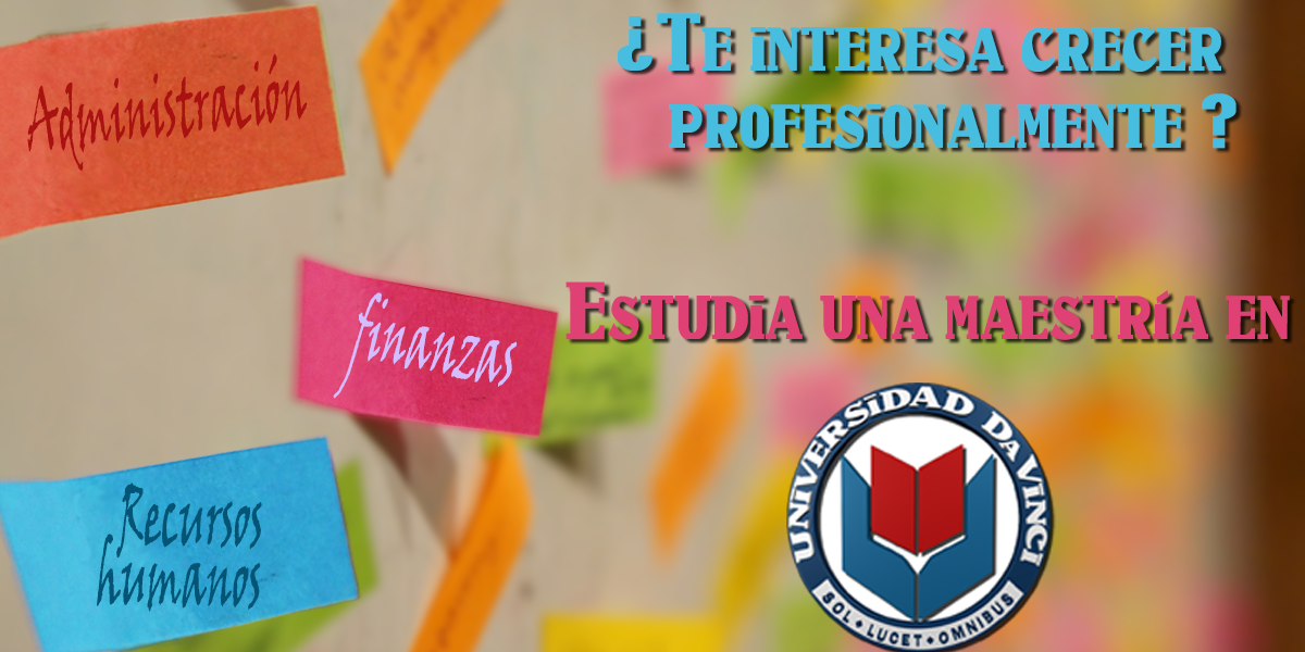 UDV cuenta con programas de maestría profesionalizantes en el área de administración. 
udavinci.edu.mx/cont%C3%A1ctan…