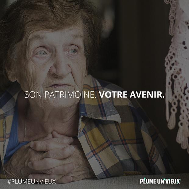 OpiumFR's tweet photo. Plume un vieux, une campagne culottée pour dénoncer l'isolement des personnes âgées. http://t.co/EDHzYoxID7
