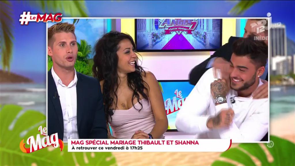 NRJ12lachaine's tweet photo. Vendredi #LeMag fête le mariage de @Shannakress83 et @thibaultmiami ! Ca promet d'être fort en émotions 💑💍💍❤️ http://t.co/JAYoY3clU5
