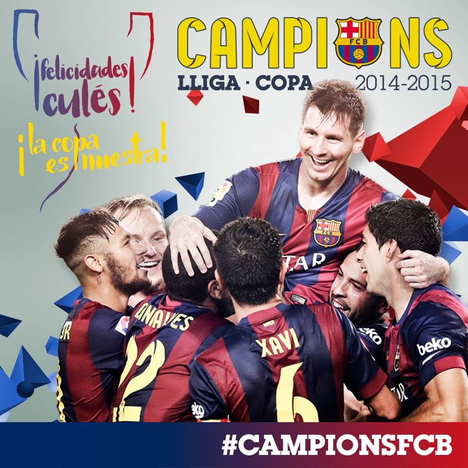 HLPublicidad's tweet photo. Felicidades! @FCBarcelona_es otra orejona más! #Tripletebarca http://t.co/sgJPeyrmhx