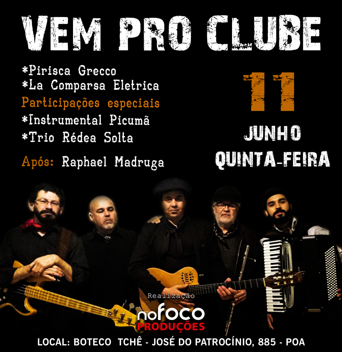 ClubeDaEsquila's tweet photo. @ClubeDaEsquila nesta quinta-feira no @botecotche esperamos todos amigos lá. #Bamoooooooooooo. http://t.co/Ohi0UGmWw3