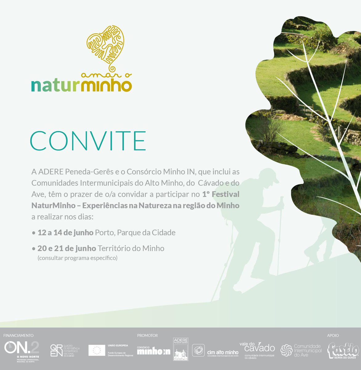 1.º Festival NaturMinho | Experiências na Natureza na região do Minho 
#naturminho #feira #turismo #Natureza #Minho