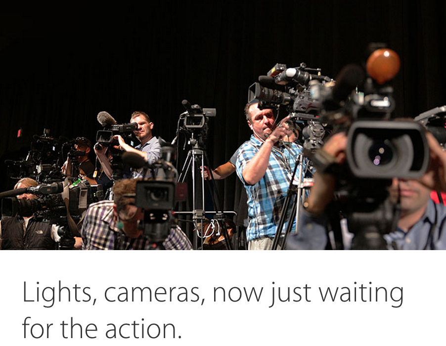 MusicSplitter's tweet photo. Watch Apple release their new streaming service live in 10 minutes... http://t.co/w34ViOrQ3x http://t.co/Z8o7kwv48j