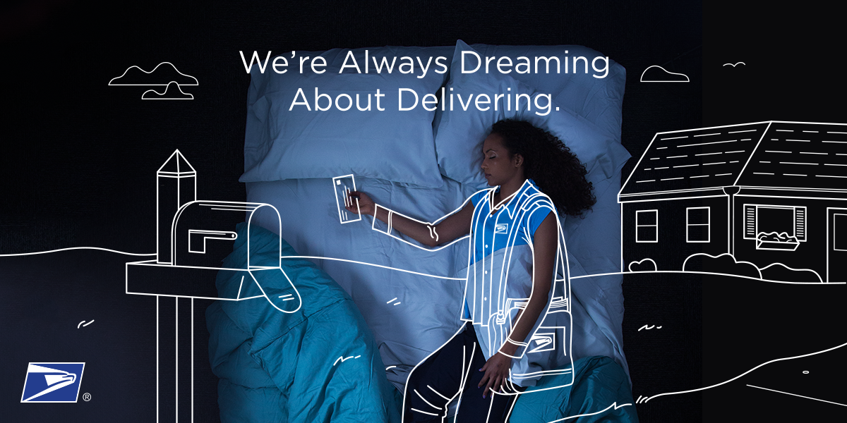 USPS's tweet photo. Instead of counting sheep, we're counting the 155.4 billion pieces of mail processed every year. #PriorityYou http://t.co/WgcN8dn5Dx