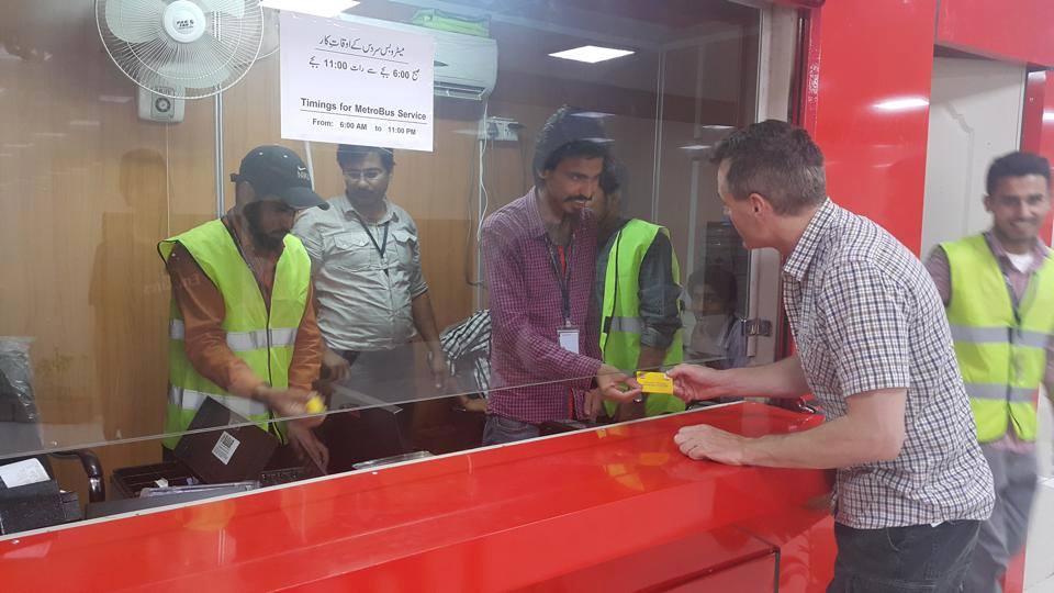 BenazirMirSamad's tweet photo. Ambassador of #Denmark at the new #PakistanMetroBus without any protocol and security. #PMLN http://t.co/I7MTKQFEbs