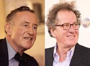 FaceDetective's tweet image. Are Ian Fleming and Geoffrey Rush the same person? Probably not. But maybe.