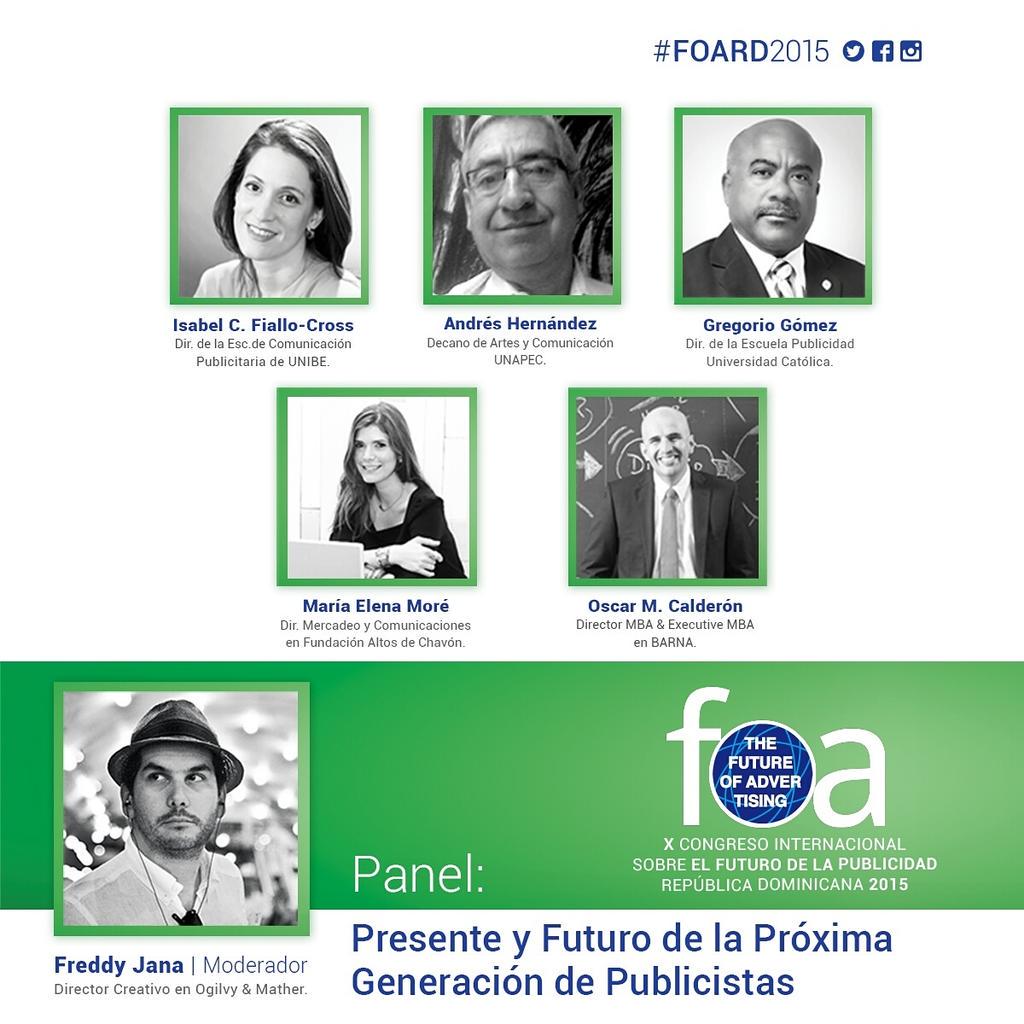 Presente y Futuro de la próxima generación de Publicistas en RD ¡Este panel en #FOARD2015 no te lo puedes perder!