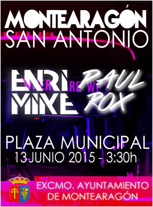 FiestasDpueblos's tweet photo. ¡¡13 de Junio!! Fiesta con @enrimike y @PabloRubio_ en MONTEARAGON.  http://t.co/HfaCQCFU5F