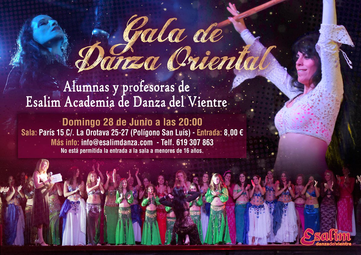 Llega junio, y con él, la siempre esperada Gala de Alumnas y Profesoras de Esalim Academia Danza del Vientre! Yalaaa!