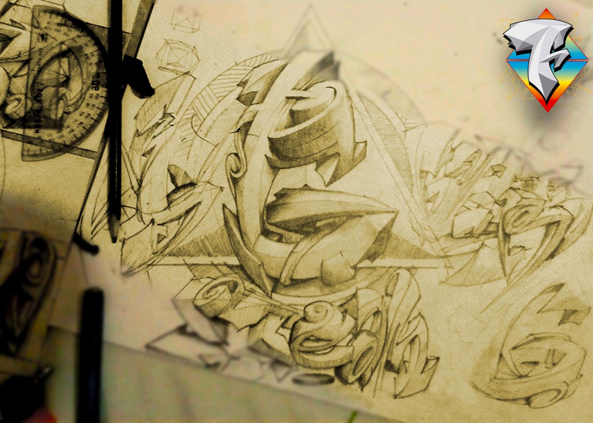 FalsoMartinez's tweet photo. Sketch for design of Gargs Street Wear 2015, "G" letter  #design #gargs #streetart #3d #falsomartinez #art #lettering http://t.co/dV9F0A3WJx