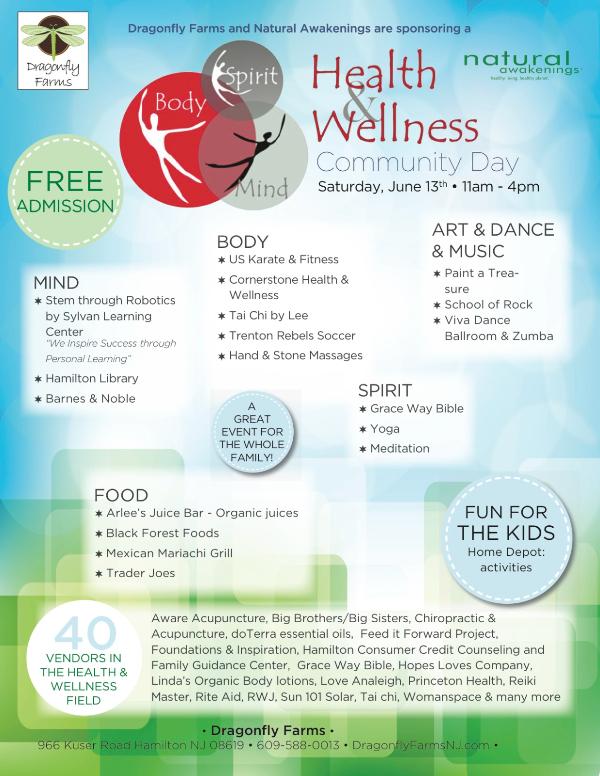 EBhealthcoach's tweet photo. Do not forget to mark your calendars and come out for the Health &amp; Wellness Community Day at Dragonfly Farms! http://t.co/Owz9sohyG6