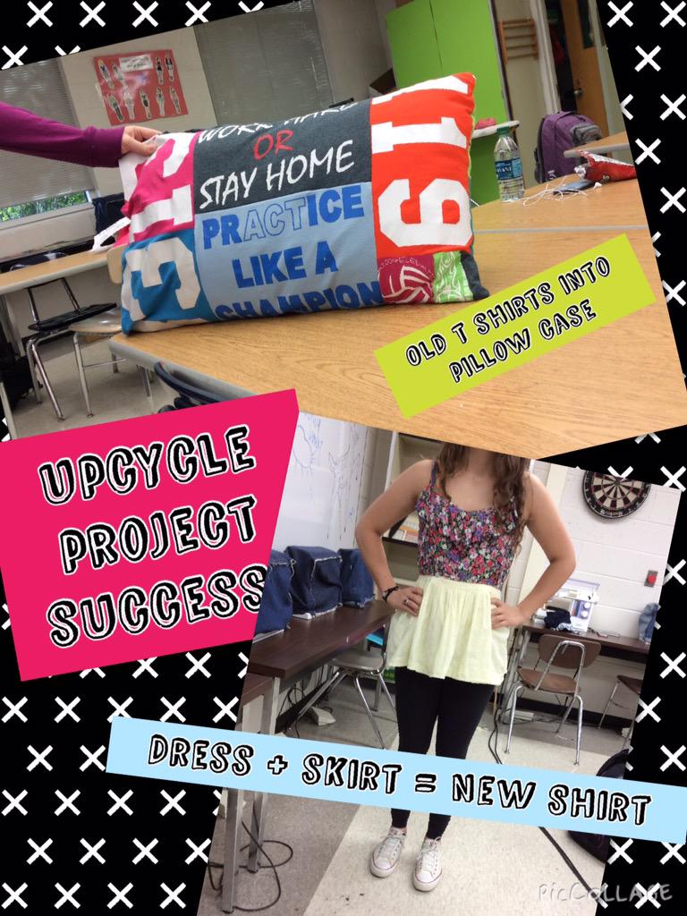 Mrswebbths's tweet photo. Great things happening in Fashion Design! It's recycle project week! ♻️✂️👏 http://t.co/ymPOGsJZ6B