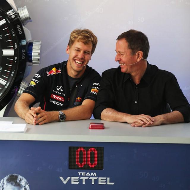 Happy Birthday to Martin Brundle, who turns 56 today.
__________

Pic: Brundle with Sebastian Vettel at a media eve 