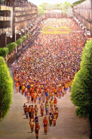 BallaBanArt's tweet photo. Good luck to all in today's #VHIWomensMiniMarathon #minimarathon #VHIWMM @VhiWMM @DublinTown Art: #frankodea http://t.co/rHVYgCIAzB