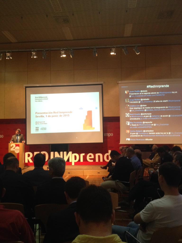 amiwaymola's tweet photo. Asistiendo a la presentación de #RedInnprende en @Fun_Cruzcampo #Sevilla http://t.co/8BaFk3vkkb