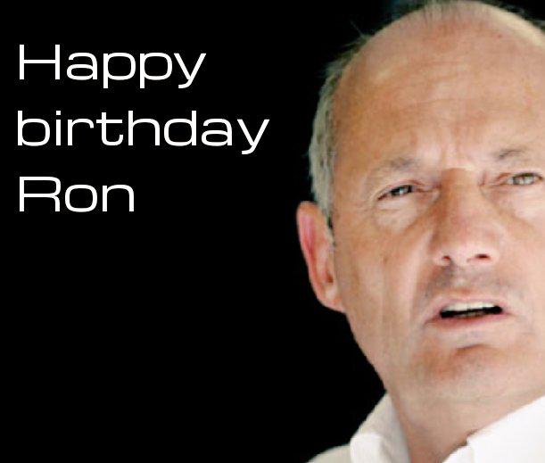 Wishing a very happy birthday to McLaren\s very brilliant Ron Dennis. 