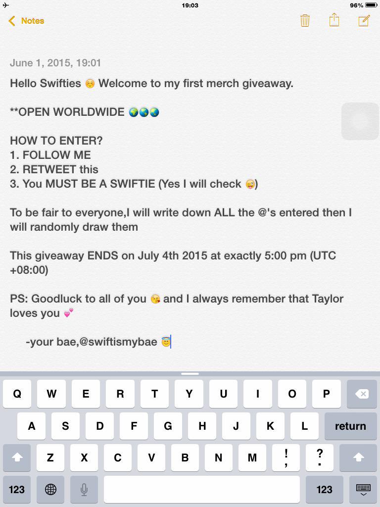ilovbkk's tweet photo. I am giving away this signed poster of Taylor.

(READ THE PHOTO FOR HOW TO ENTER!)

Goodluck Swifties! 😘💖 http://t.co/YjVB4Xgerm
