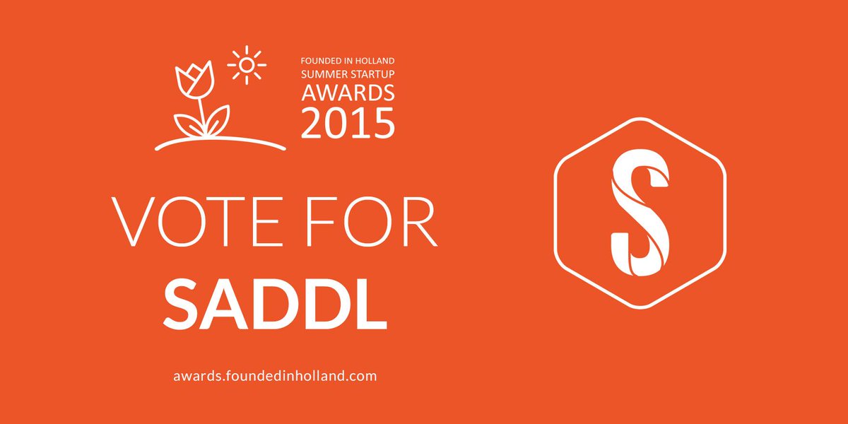 <a href="/FoundedHolland/">Founded in Holland</a> nominated us among 9 other startups for their award! Help us win and vote on: awards.foundedinholland.com