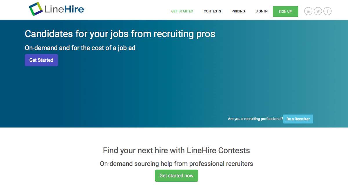 CompareMatch's tweet photo. LineHire: On-demand sourcing help from professional recruiters http://t.co/UHLHPt6gUg #HRTech #sourcinghelp @LineHire http://t.co/Pv9wmf5pPC