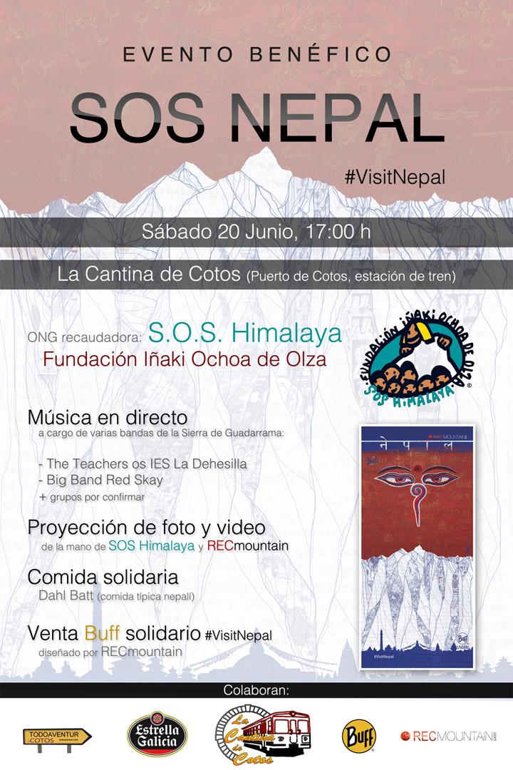 #RT Ayuda a #Nepal con <a href="/soshimalaya/">Fundación Iñaki Ochoa de Olza-SOS Himalaya</a>
Sab 20-6-15 17h en La Cantina de Cotos
¡Difusión! :)
#VisitNepal #BuffNepal