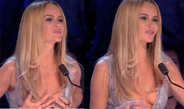 Fans In Shock As Amanda Holden Grabs Her Boobs During Britain S Got