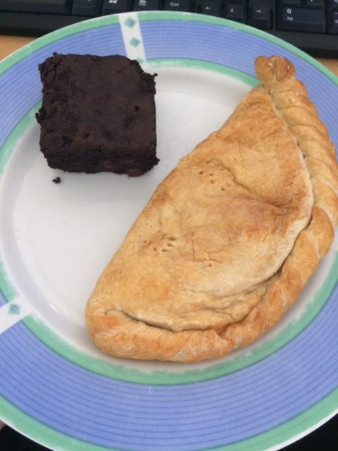 Awesome lunch from <a href="/detouryeovil/">Emma</a> today I highly reccomend a visit!  incredible brownies! #yeovil #lunch