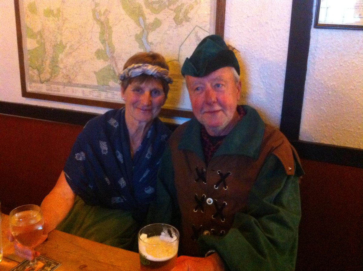 We had that Robin Hood and his wife in last week... he knows a decent pint of #realale when he sees one!
