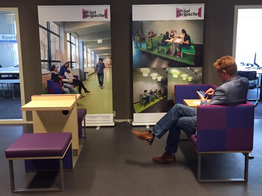 Ted. + <a href="/Chris_Houtsma/">Chris Houtsma</a> richten showroom in met eigen ontworpen en geproduceerde meubels; scholen, kantoor, zorg