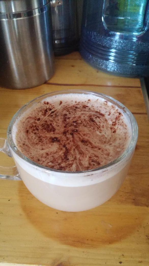 ATrain912's tweet image. Two double shots caramel mocha latte! #BouncingOfftheWall