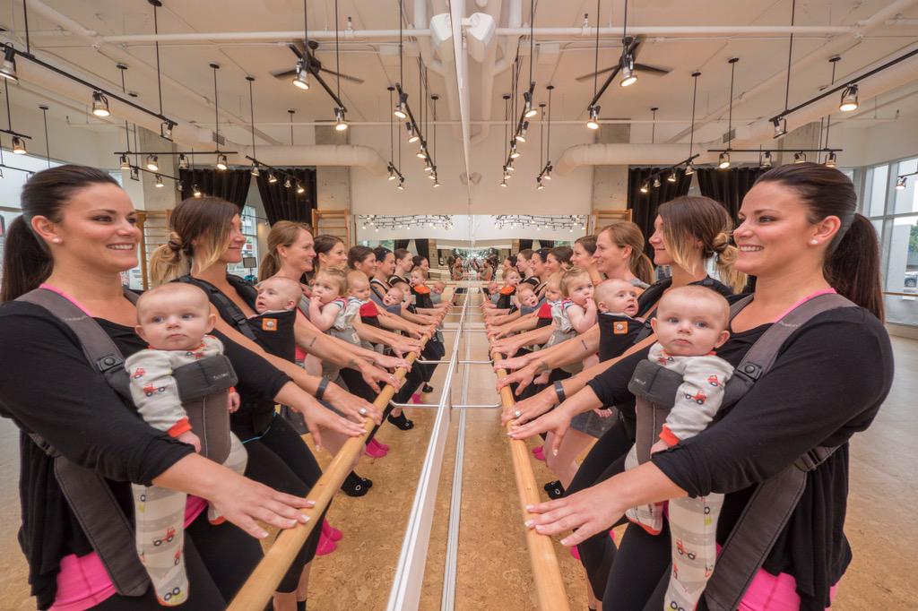 studio_barre's tweet photo. #Baby Wearing Barre classes start Thursday at our Wellington location! #tuckingfortwo #fitfam sign up online http://t.co/JphUr2hqrD
