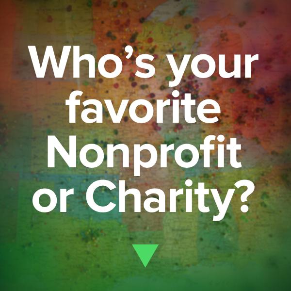 Which #nonprofit or #charity orgs are your ABSOLUTE FAVORITE. 

<a href="/reply/">jam</a> and tell us! We want to know!