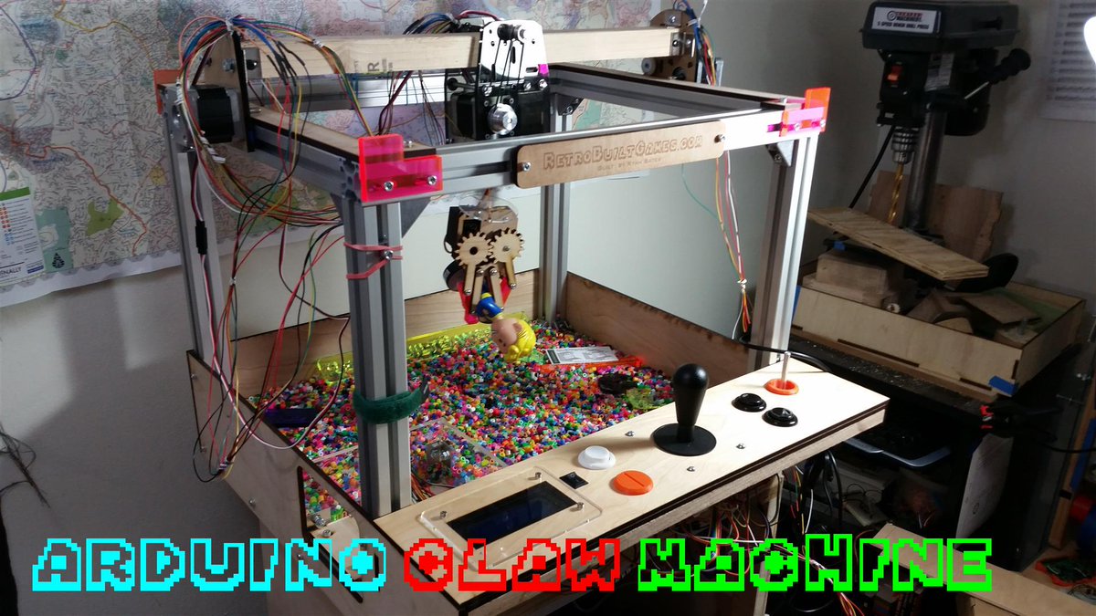 RetroBuiltGames's tweet photo. check out my DIY #ardunio Claw machine A perfect companion to your mini #portapi #arcade
https://t.co/1ix8tLNidK http://t.co/wSHFop3itU