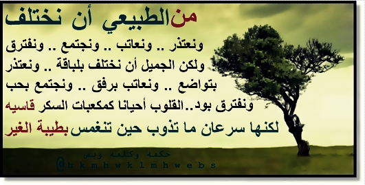 hkmhwklmhwebs's tweet image. من الطبيعي 

أن نختلف _ ونعتذر _ ونعاتب _ ونجتمع  _ ونفترق 

-
-
؟؟
 رتويت من فضلك