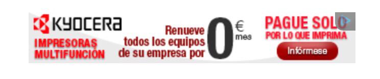 Si piensas en cambiar de equipo de impresión, la mejor formula con <a href="/KYOCERA_DS_ES/">KYOCERA DS España</a> 
<a href="/OlympiaCanarias/">Olympia Canarias</a> @Megaprint2004