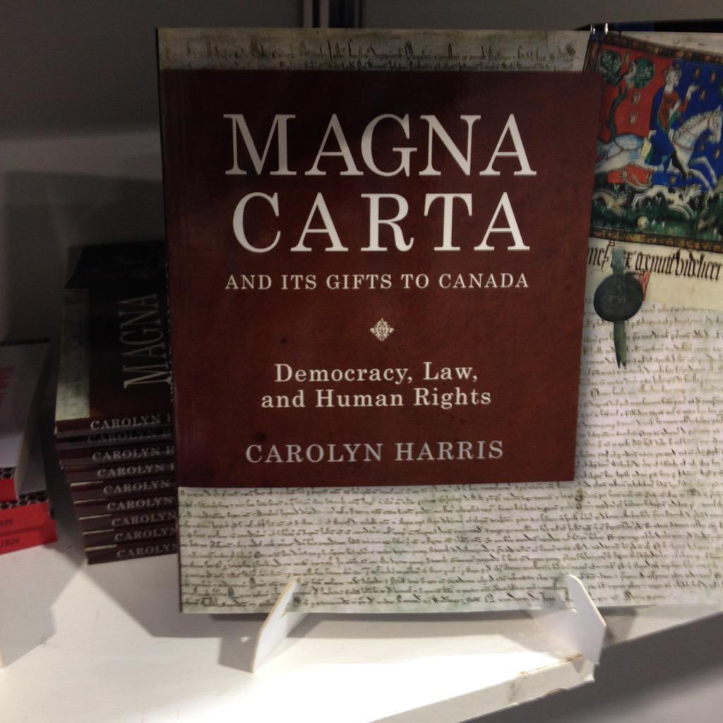 dundurnpress's tweet photo. #MagnaCarta is one of the many books we have on display at #Congress15 #Congressh @royalhistorian http://t.co/KbeJ6R9Q0n