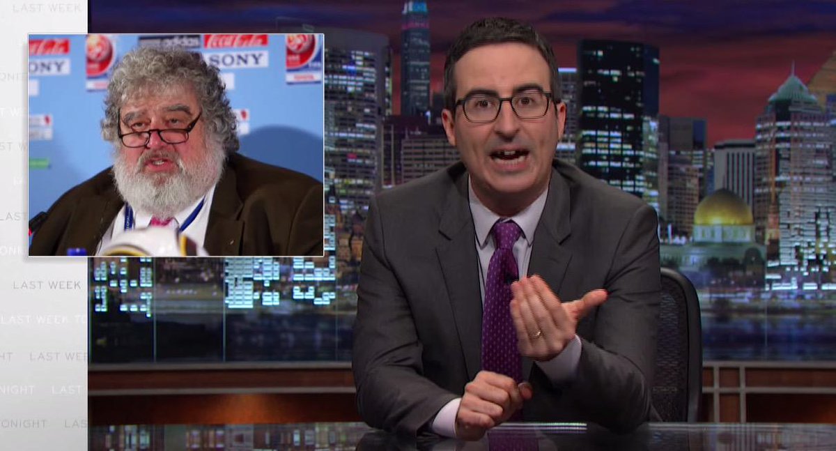 VIDEO: John Oliver absolutely destroys FIFA again on ‘Last Week Tonight' amid corruption case ble.ac/1LX5ly9