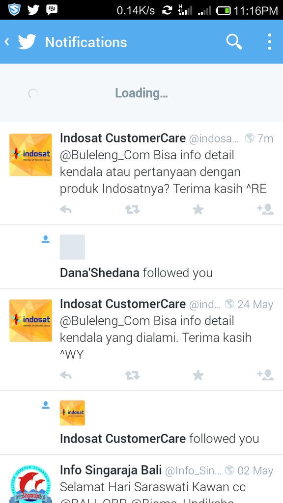 Cuman bisa bertanya dmkian tanpa ada balasan apa2 lagi setelah lelah mengetik bbrp karakter di twitter <a href="/indosatcare/">Indosat Care</a>