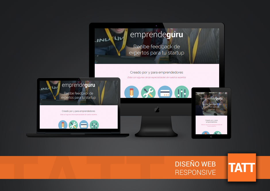 AppsTatt's tweet photo. NUESTROS TRABAJOS | #DesarrolloWeb #Responsive para EmprendeGuru → http://t.co/aB5fO7IemE http://t.co/hfU4PXGp0q