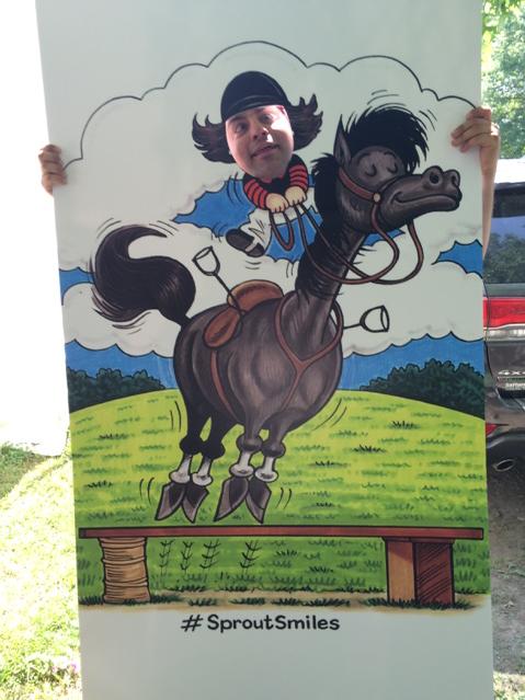 SproutNancy's tweet image. Come visit Sprout at Upperville! Thank you Will Brown at Brown Hall Farm #SproutSmiles