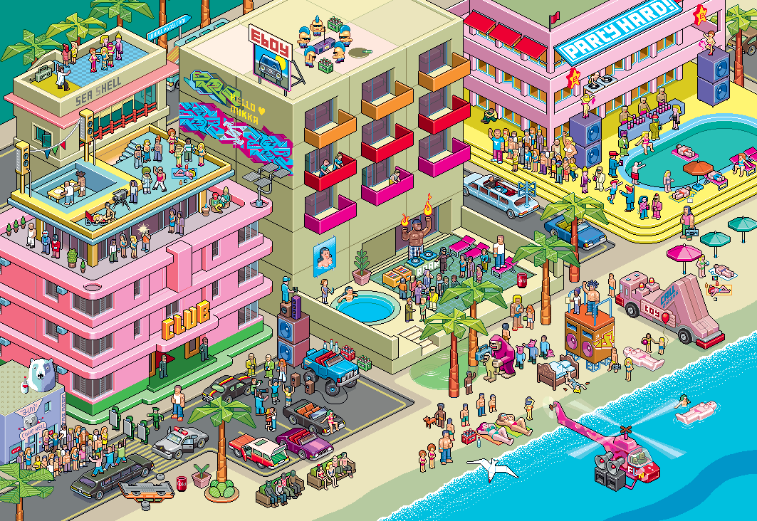 eBoyMiami's tweet photo. Thanks to @GlobalHipHop for featuring us earlier this year! #PixelArt #PixelINVASION http://t.co/mNzshSiKS9