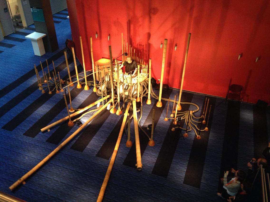 EDU_Colin's tweet photo. The most amazing air organ contraption playing @Euronoise2015 right now! #acoustics #euronoise http://t.co/rpRFmcVVc4