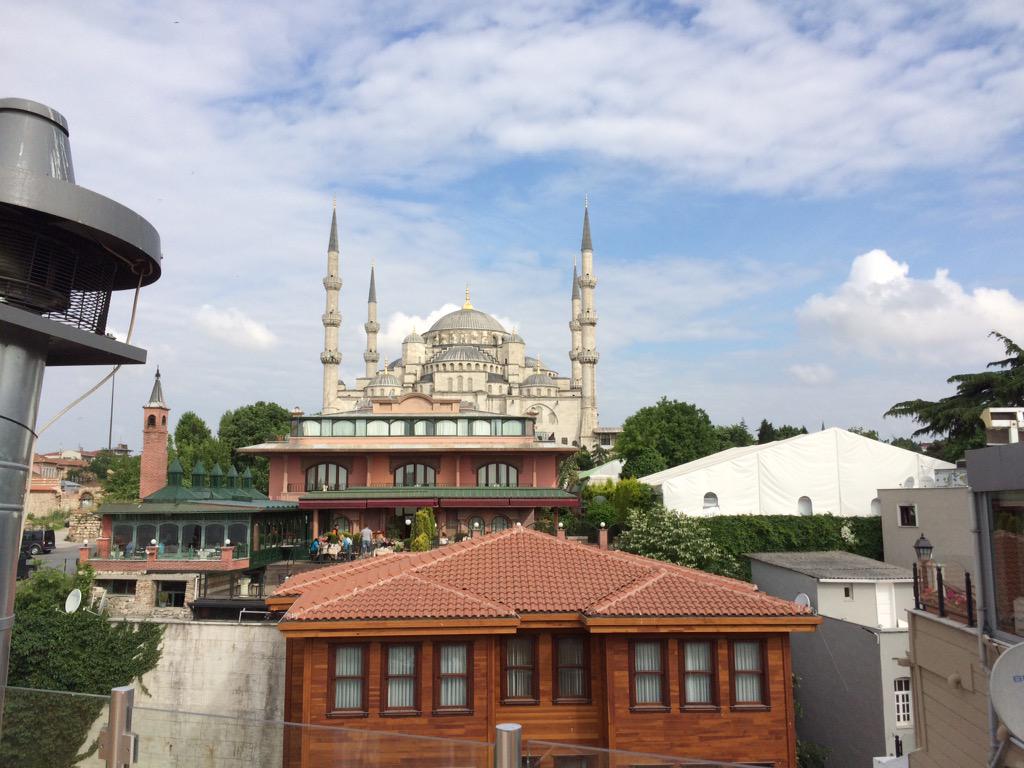 Uitzicht vanaf de ontbijttafel :D