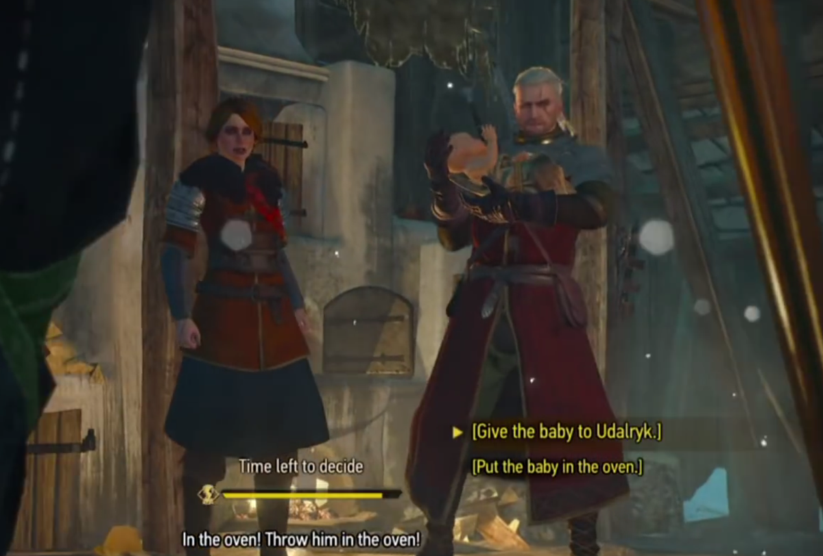 Image result for the witcher 3 baby in oven