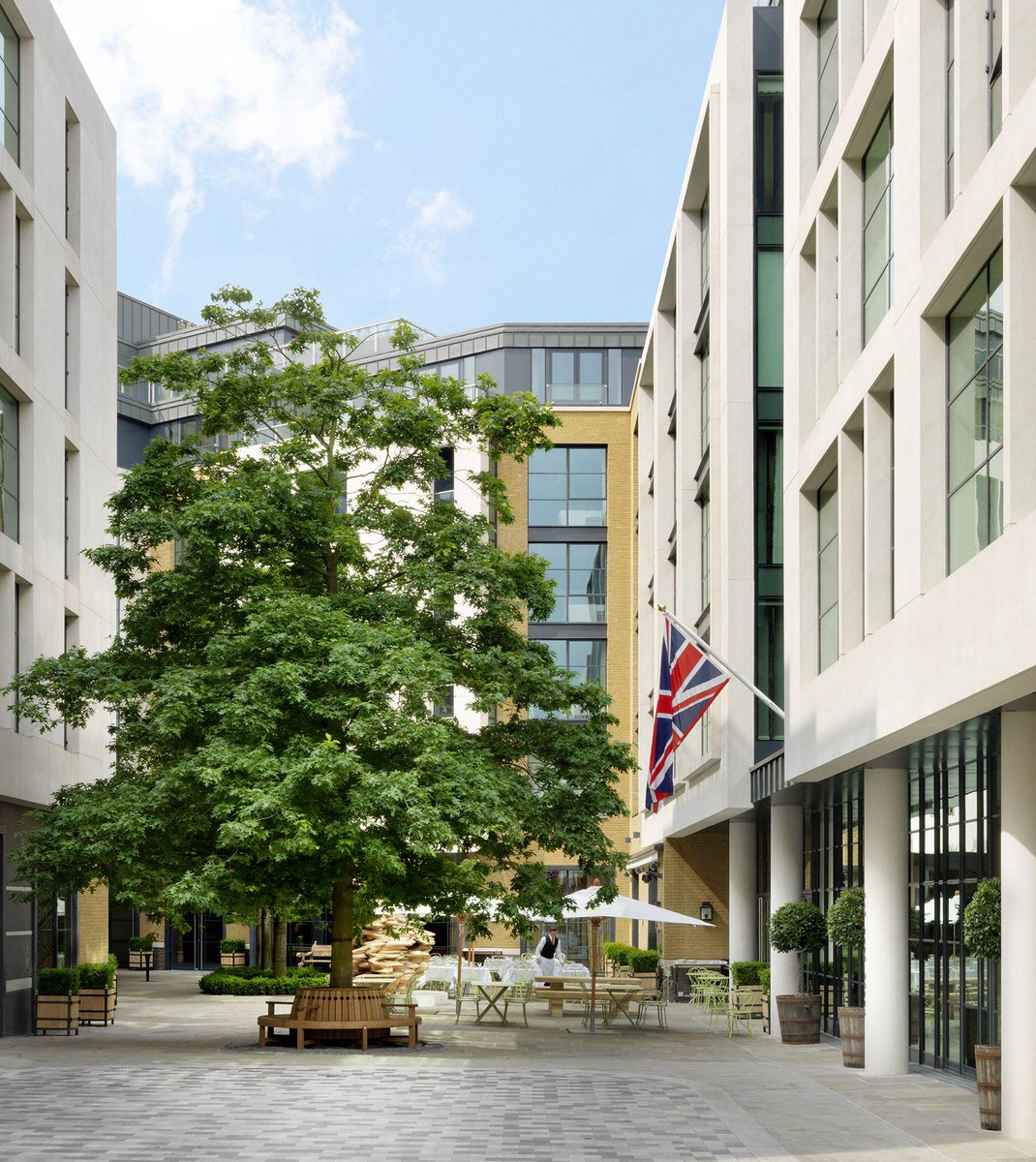 Firmdale_Hotels's tweet photo. #HappyBirthday to @Ham_Yard Hotel. Doors opened one year ago today! http://t.co/4GiVIcYvqc