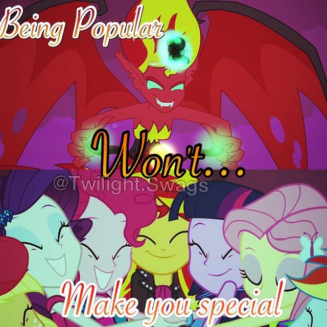 TwiFanClub's tweet photo. "Being Popular Won't Make You Special" •
•
•
My Edit ✏️
#elementofmagic #sunsetshimmer #manesix #friends #twilights… http://t.co/Nu2XQTQ33o