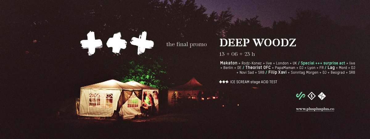 Surprise, surprise...Final #plusplusplus_ promo - DEEP WOODZ - // JUN 13 @ <a href="/clubdrugstore/">Drugstore</a>