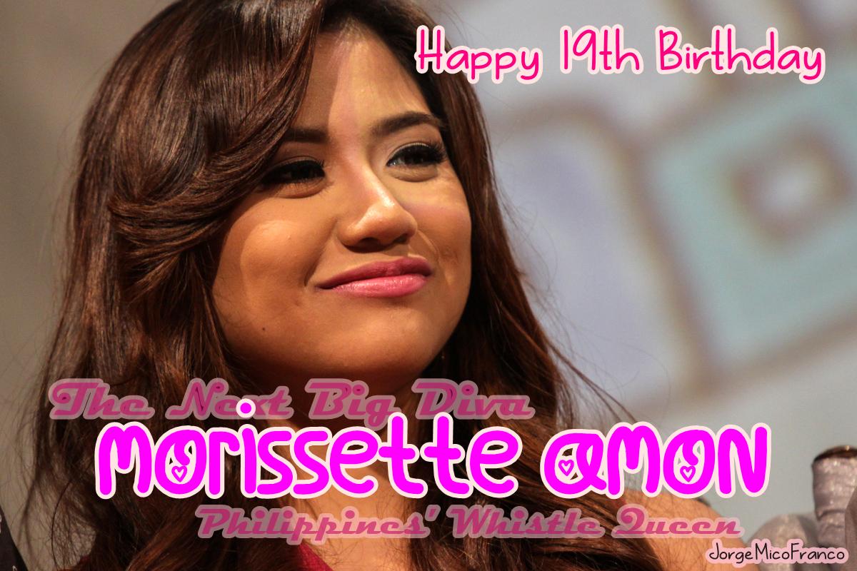  HAPPY 19th BIRTHDAY To You, MORISSETTE AMON!
GOD BLESS YOU MORE! LOVE YOU! <3  
