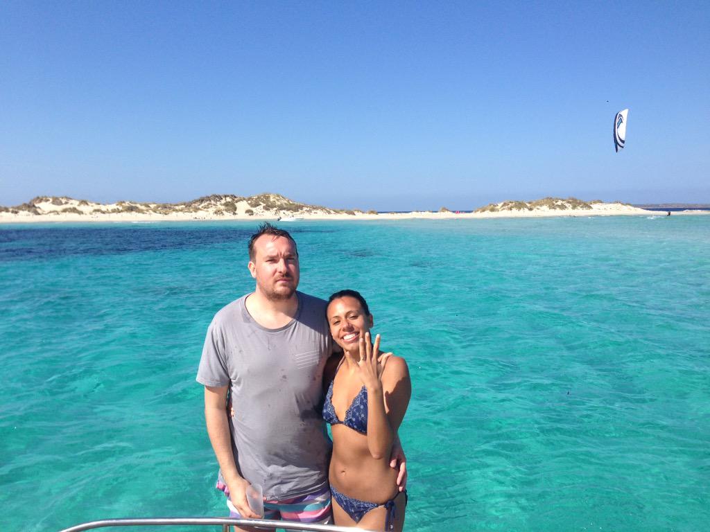 IbizaSpeedboats's tweet photo. Congratulations to Philippa and Colin on their engagement! #Formentera #ibiza @ColinChiddle @PippyWippyWoooo http://t.co/9R4rk46FUR