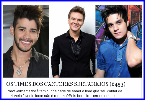 hjunior81's tweet photo. Saiba qual é o Time dos Cantores Famosos
http://t.co/xBrzXAnjma http://t.co/L1FeLZhfSH