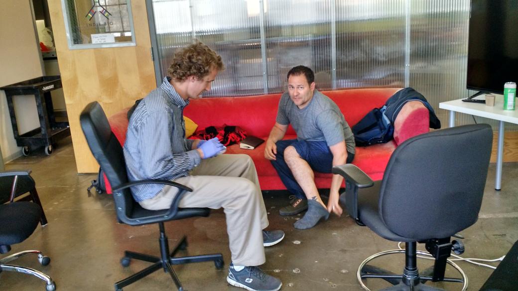 RyanBethencourt's tweet image. Benefits of being a mentor @indbio when you get a blister, you get a @Bio_Loom biobandage @worksonmypc